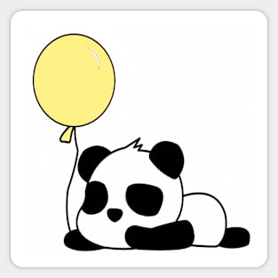 Panda and balloon Sticker